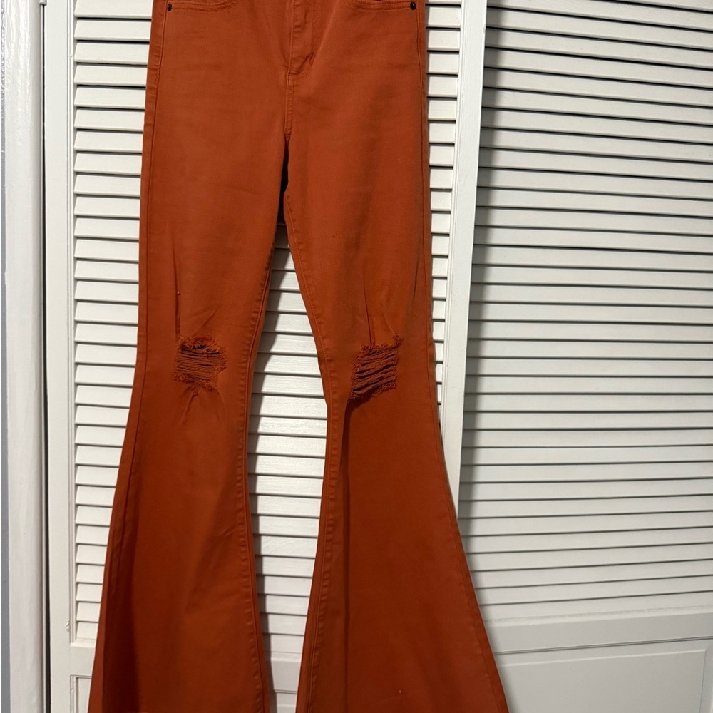 Sneak Peek Orange Denim Jeans